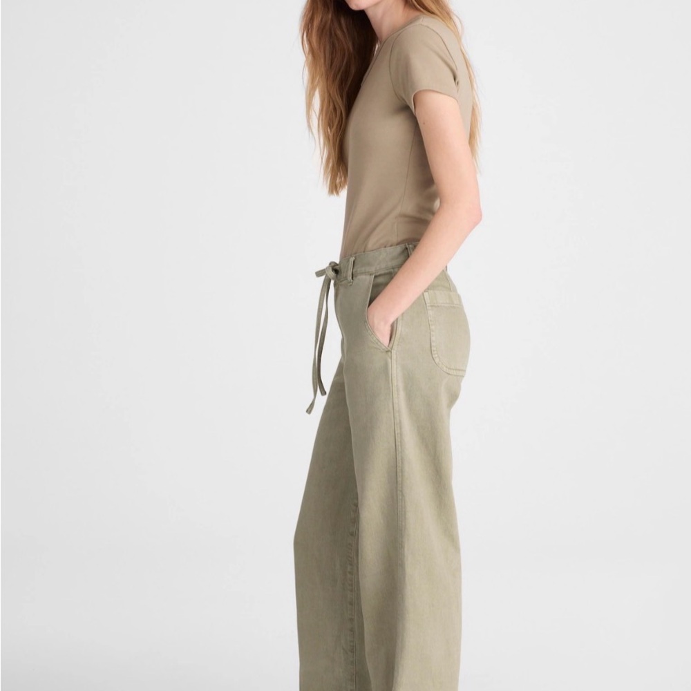 Ultimate wide leg pant in airy denim
